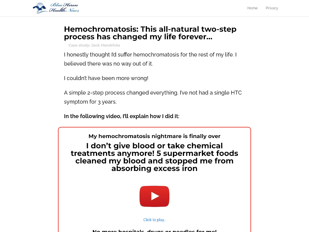 HEMOCHROMATOSIS REVIEW | THE RESULTS WERE UNEXPECTED