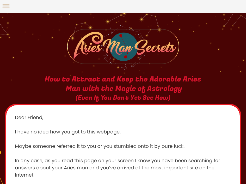 ARIES MAN SECRETS REVIEW – WHY I WAS SKEPTICAL AT FIRST