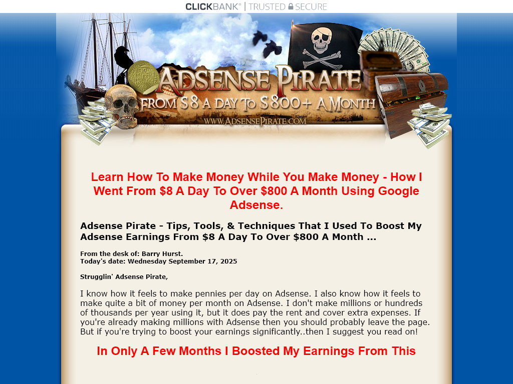 ADSENSE PIRATE REVIEW | THE MISTAKE I FIXED ON DAY 3
