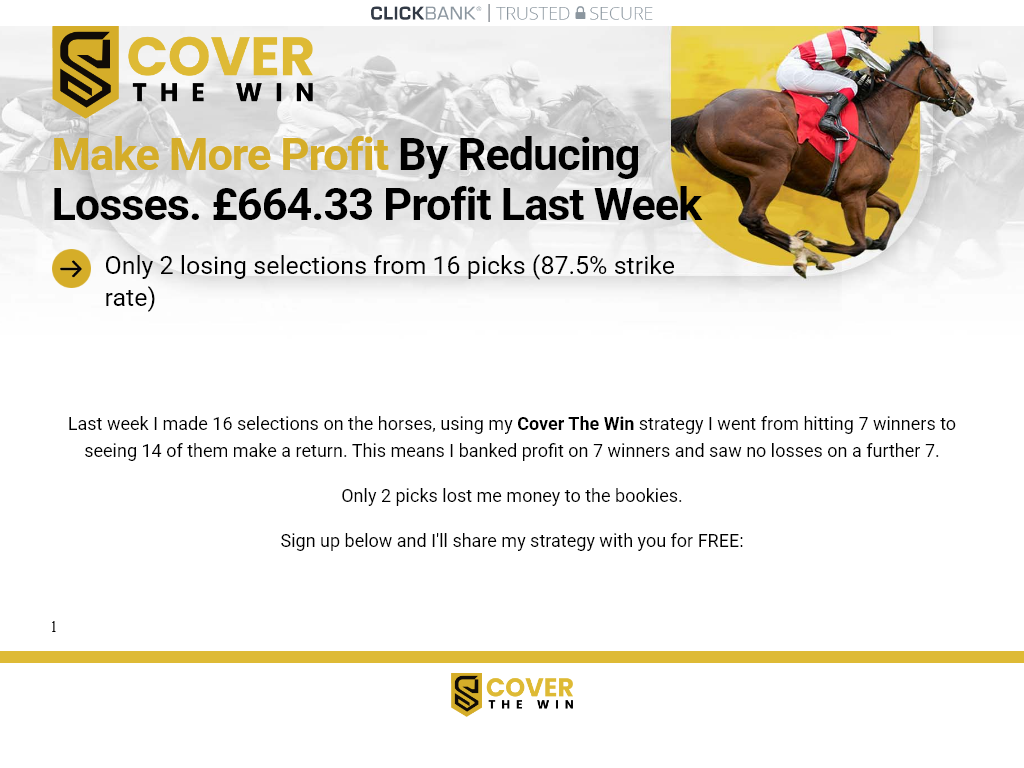 COVER THE WIN REVIEW : THE CHANGE VISIBLE AFTER 10 DAYS