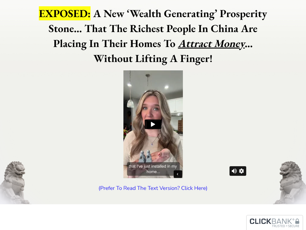 BIOWAVES PROSPERITY STONE LIONS REVIEW – RESULTS I CAN ACTUALLY FEEL