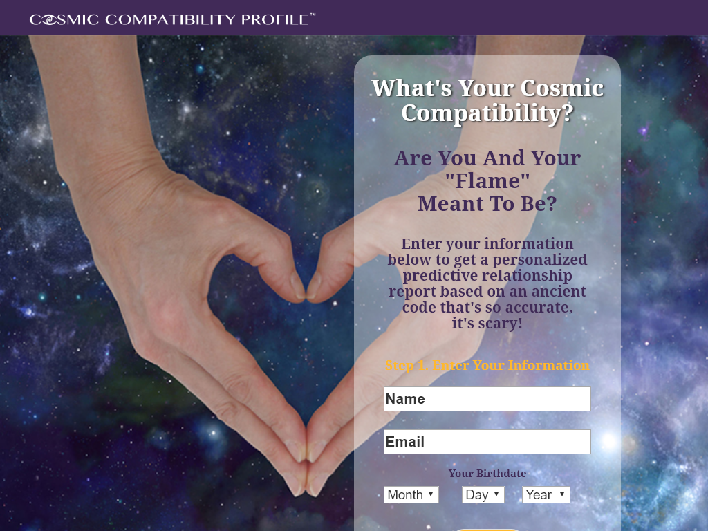 COSMIC COMPATIBILITY PROFILE REVIEW : THE FEELING I CAN’T DESCRIBE