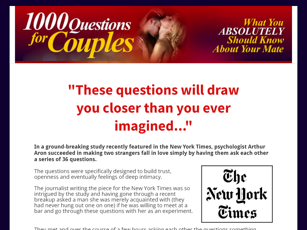 1000 QUESTIONS FOR COUPLES REVIEW : THE ANSWER WAS RIGHT HERE
