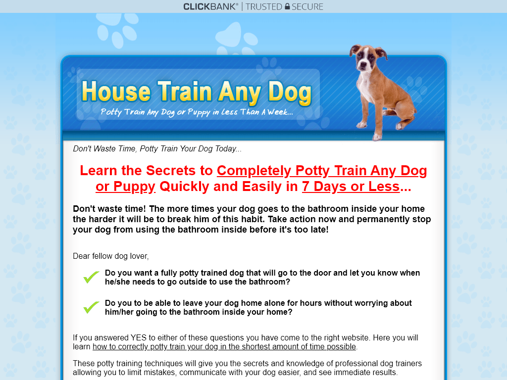 HOUSE TRAIN ANY DOG REVIEW – THE CHANGE VISIBLE IN 3 DAYS