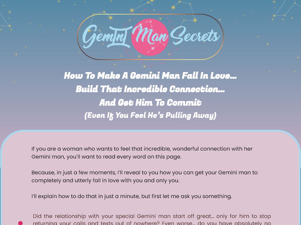 GEMINI MAN SECRETS REVIEW | THE HYPE WAS ACTUALLY REAL?