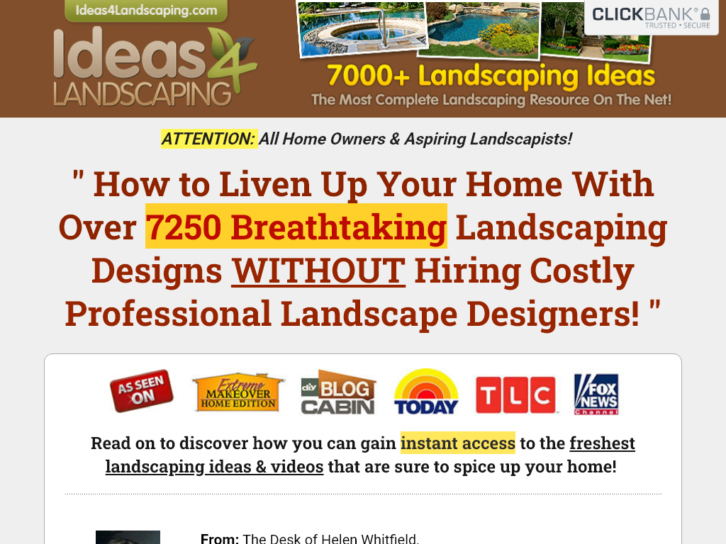 LANDSCAPING IDEAS REVIEW | THE 30 DAY MONEY BACK TEST