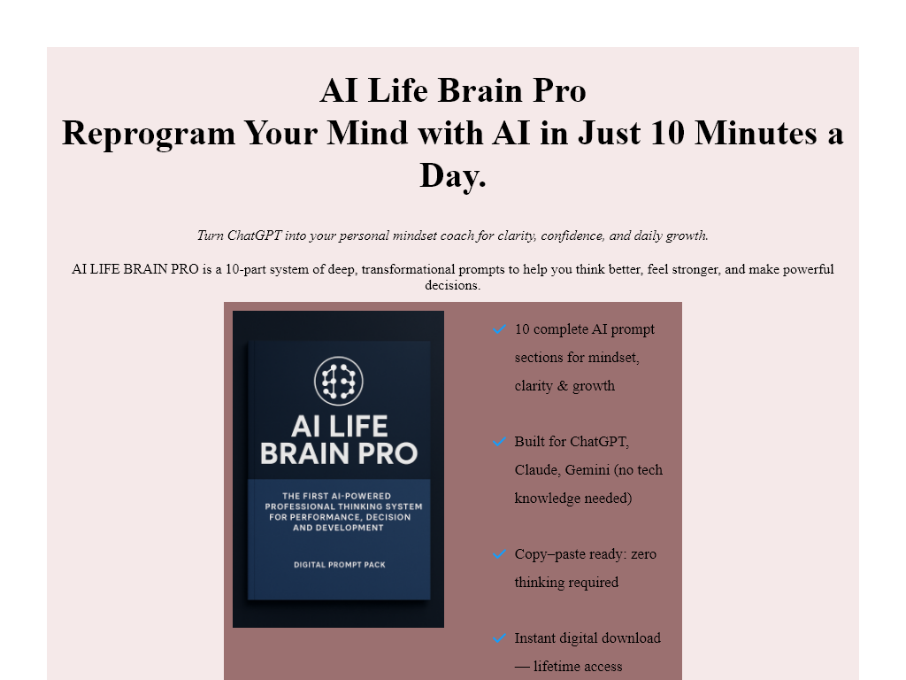 AI LIFE BRAIN PRO REVIEW | WHY IT DESERVES 5 STARS?