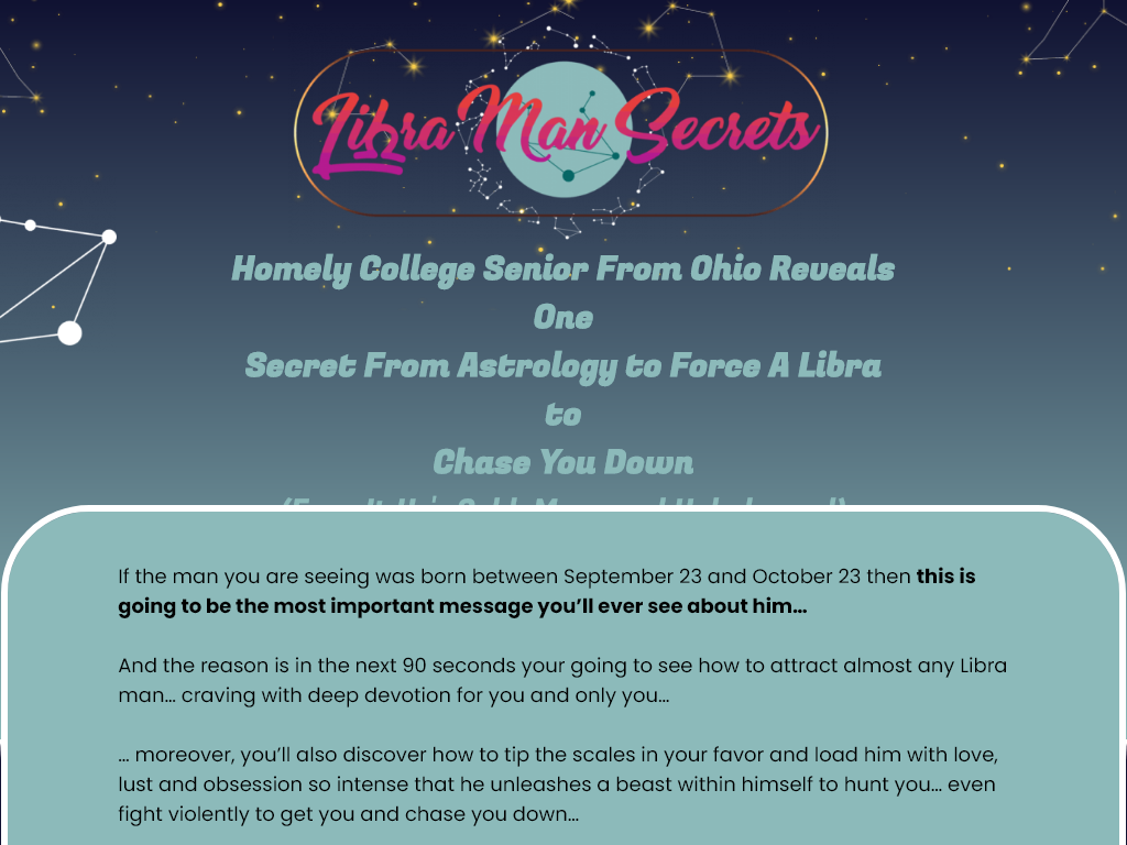 LIBRA MAN SECRETS REVIEW : THE LOOK ON THEIR FACES