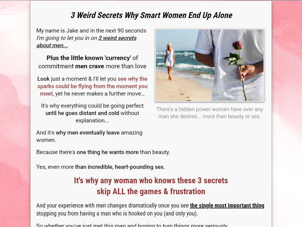 WOMEN LOVE THESE 3 WEIRD SECRETS REVIEW : THE LOGIC BEHIND THE MAGIC