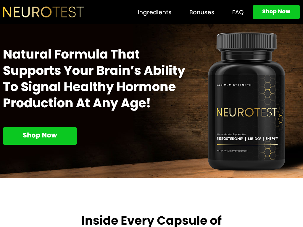 NEUROTEST REVIEW : THE 24 HOUR RESET BUTTON