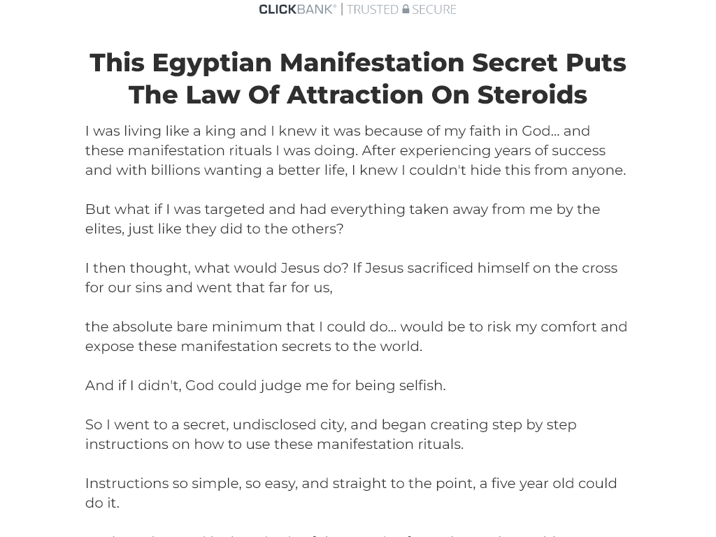 THE PHARAOH’S SECRET REVIEW | MY 2 WEEK FAST TRACK