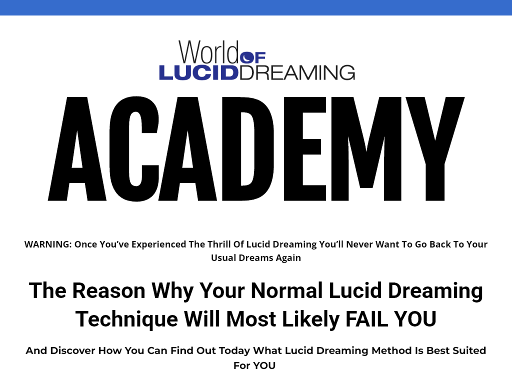 WORLD OF LUCID DREAMING ACADEMY REVIEW : MY 3 WEEK JOURNEY ENDS HERE