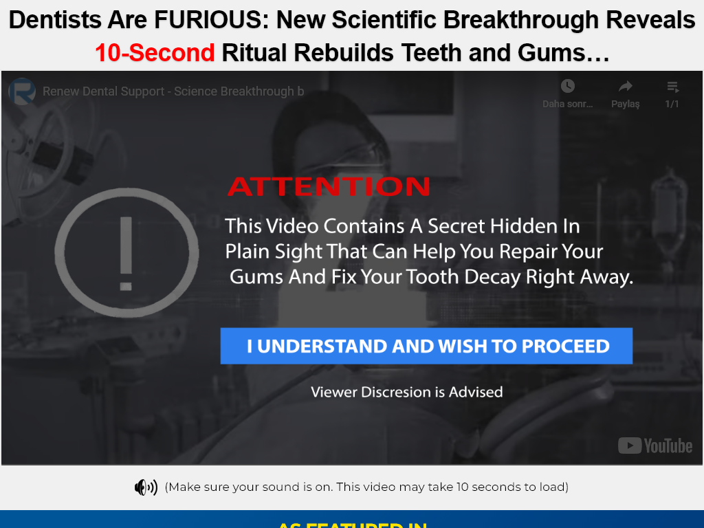 RENEW DENTAL SUPPORT REVIEW – IS THIS “AFRICAN RITUAL” THE END OF DENTAL IMPLANTS?