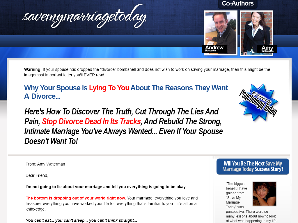 SAVE MY MARRIAGE TODAY REVIEW – MY 7 DAY NIGHTMARE OR MIRACLE?