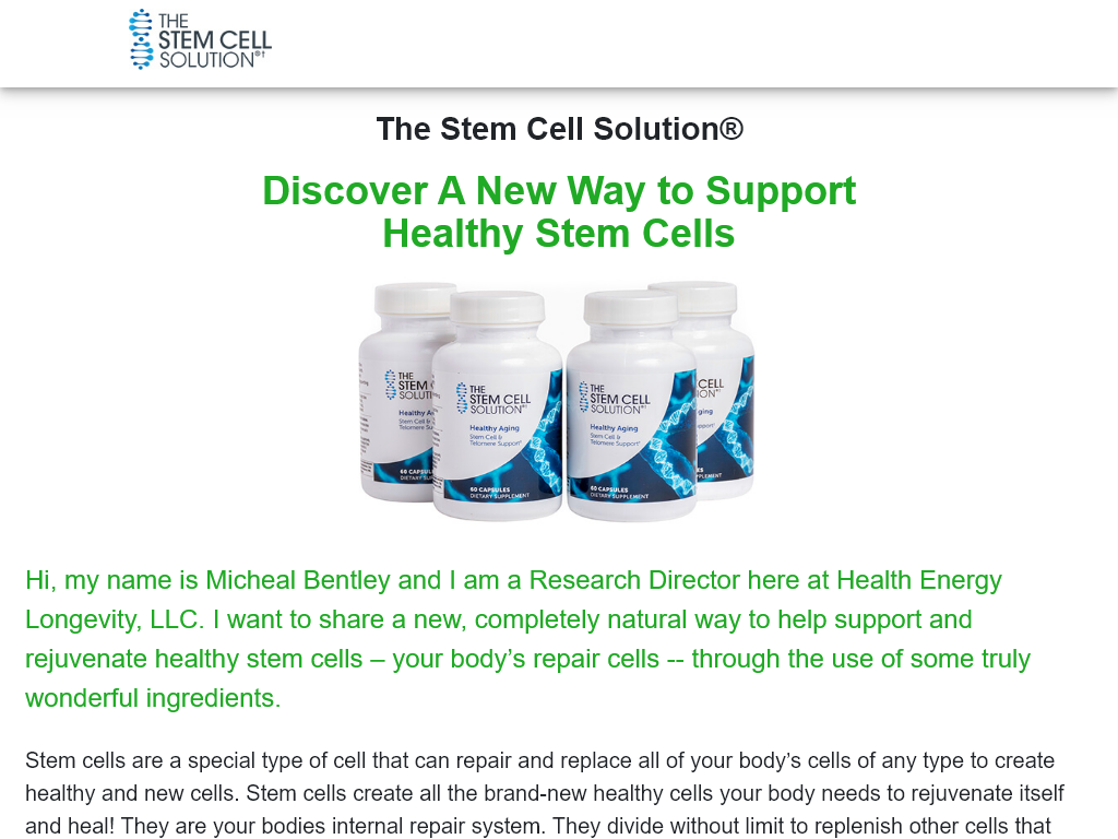 THE STEM CELL SOLUTION REVIEW – CHANGES I NOTICED OVER A MONTH