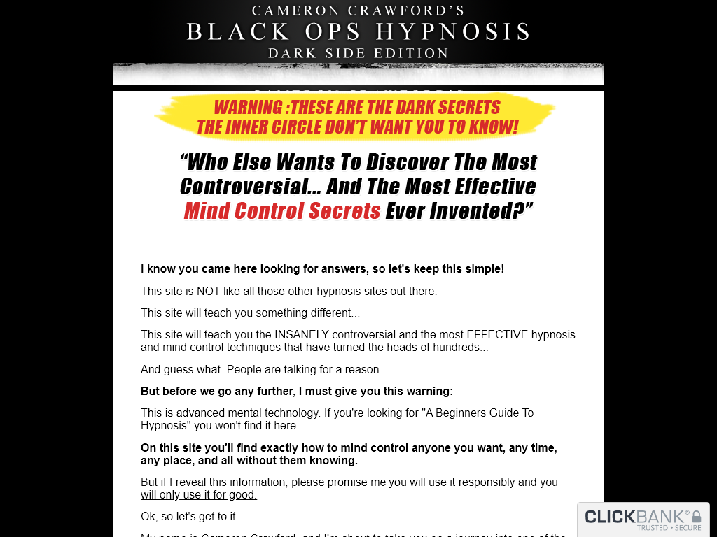 BLACK OPS HYPNOSIS 2.0 REVIEW : MY 14 DAY VERDICT IS IN