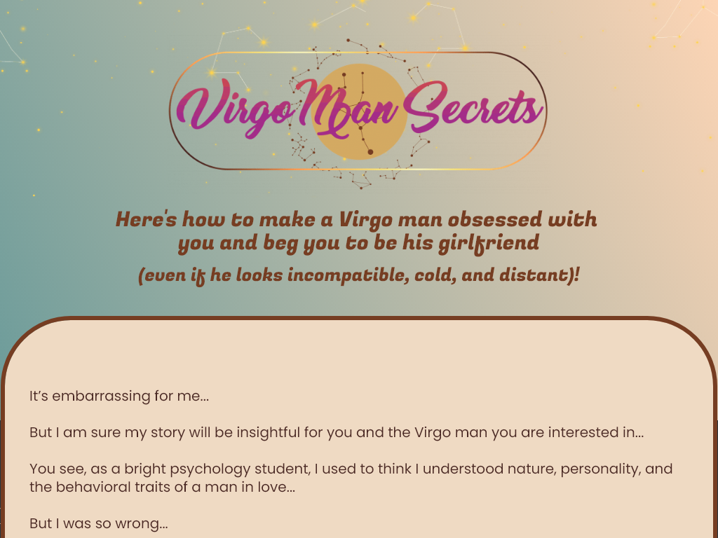 VIRGO MAN SECRETS REVIEW | MY FINAL VERDICT IS POSITIVE