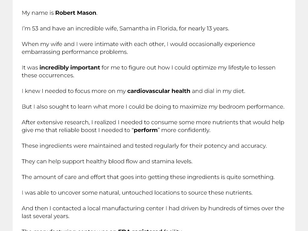 MEN’S VITALITY SUPPLEMENT REVIEW – IS IT A MIRACLE CURE?